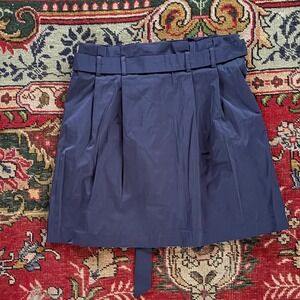 THEORY Navy Blue Paperbag Waist Skirt, USA MADE!